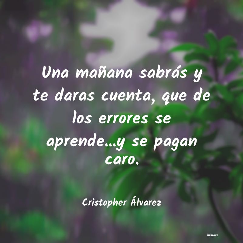 Frases de Cristopher Álvarez