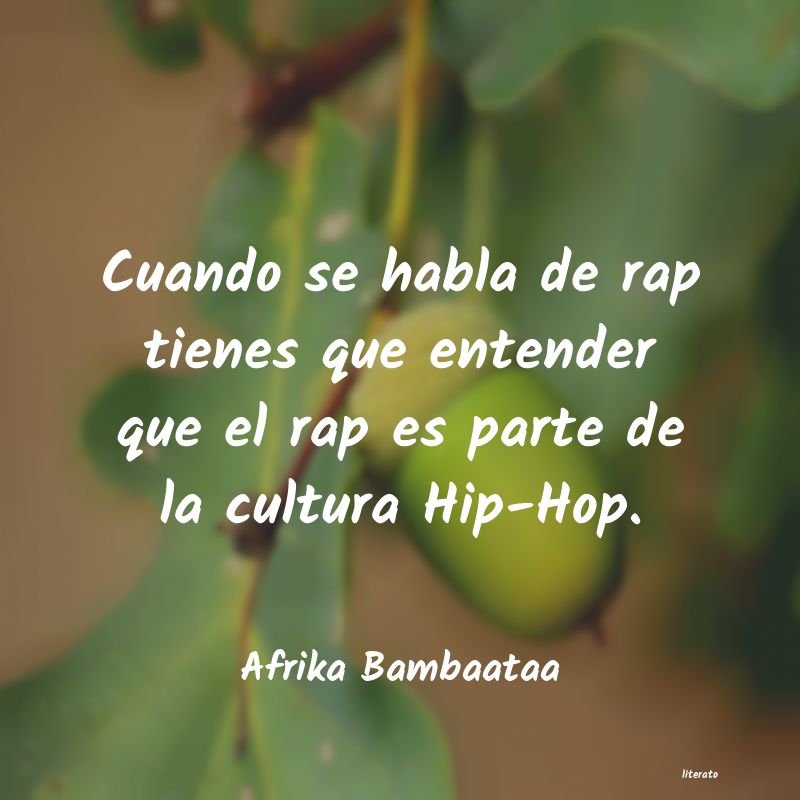 frases de Afrika Bambaataa