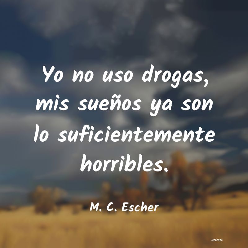 Frases de M. C. Escher