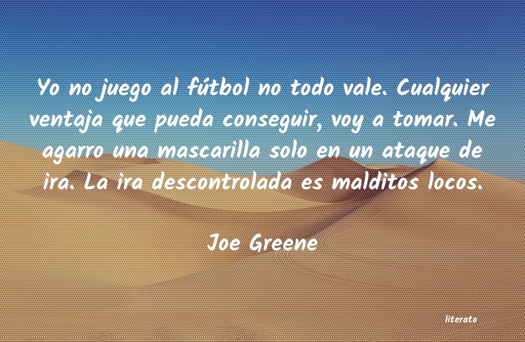 frases de Joe Greene