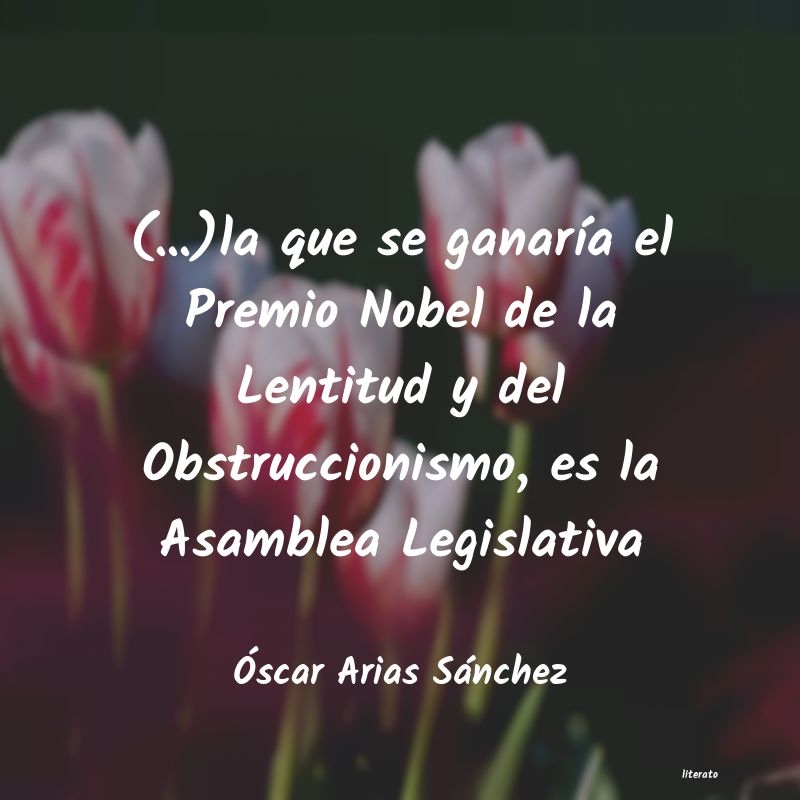 frases de Ãscar Arias Sánchez