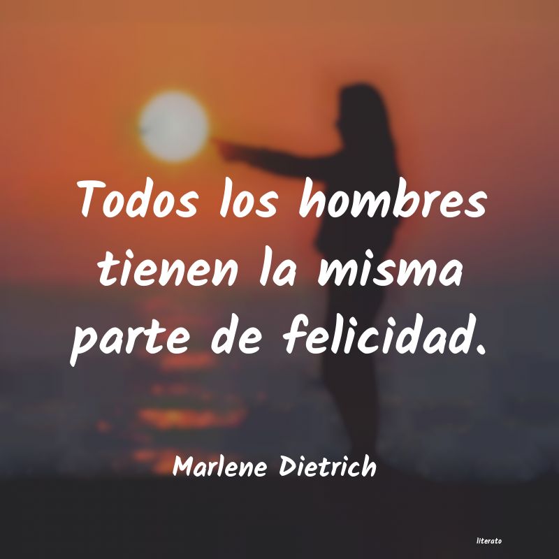 frases de Marlene Dietrich