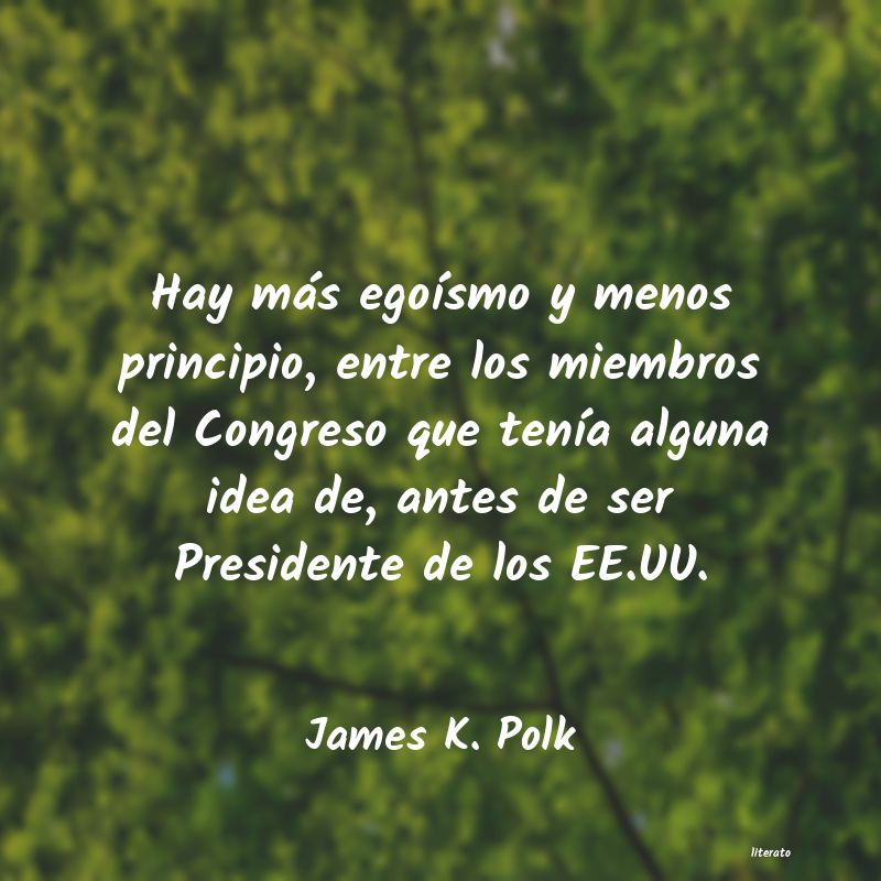 frases de James K. Polk