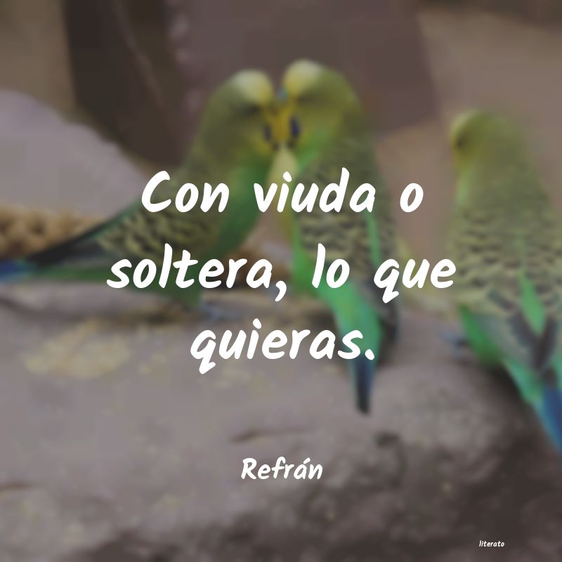 Frases de Refrán