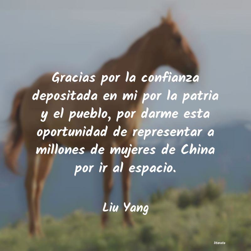 Frases de Liu Yang