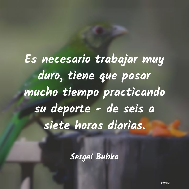 frases de Sergei Bubka