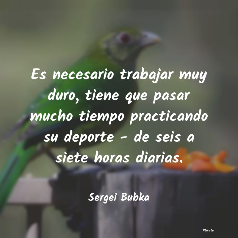 Frases de Sergei Bubka