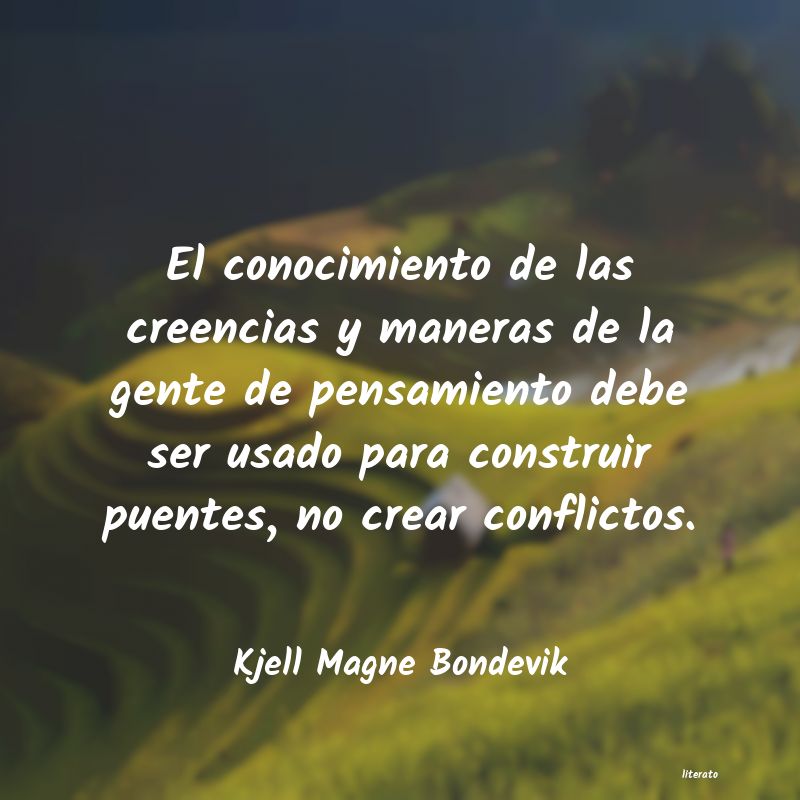 Frases de Kjell Magne Bondevik