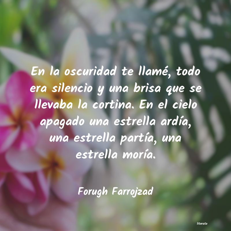 Frases de Forugh Farrojzad