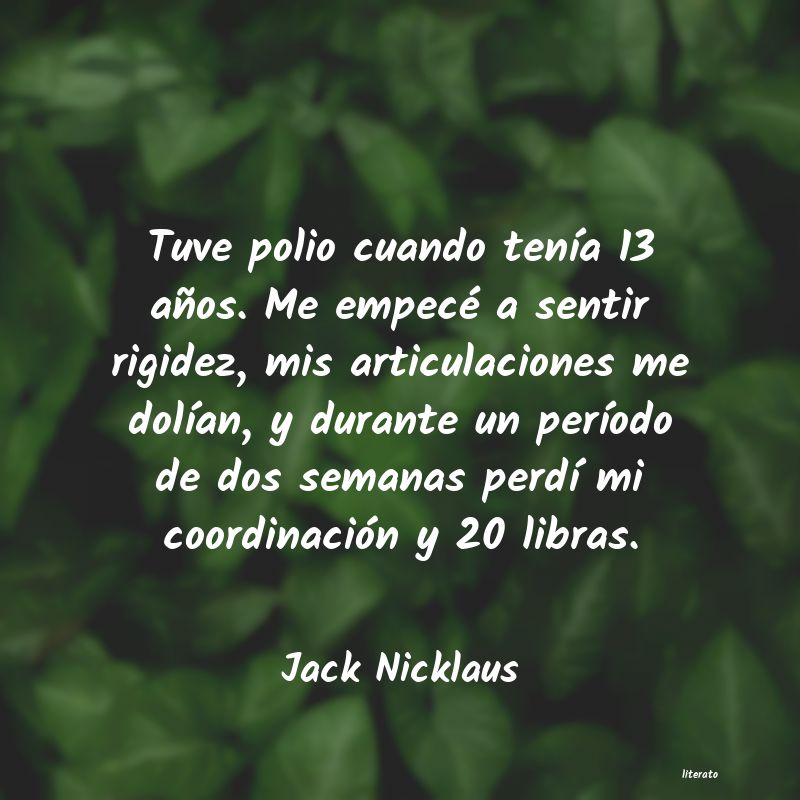 Frases de Jack Nicklaus