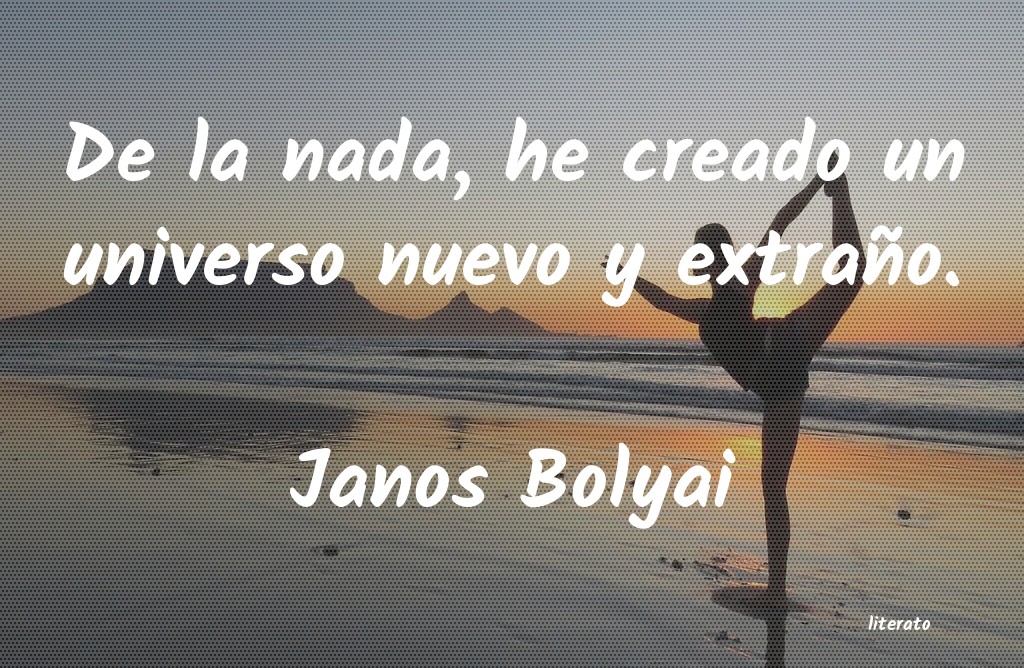 frases de Janos Bolyai