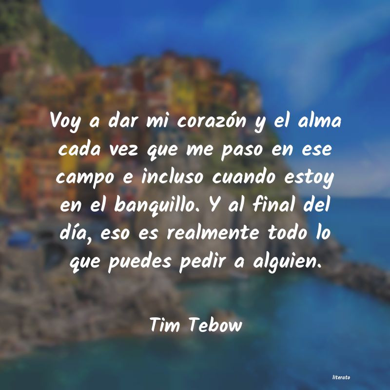 Frases de Tim Tebow