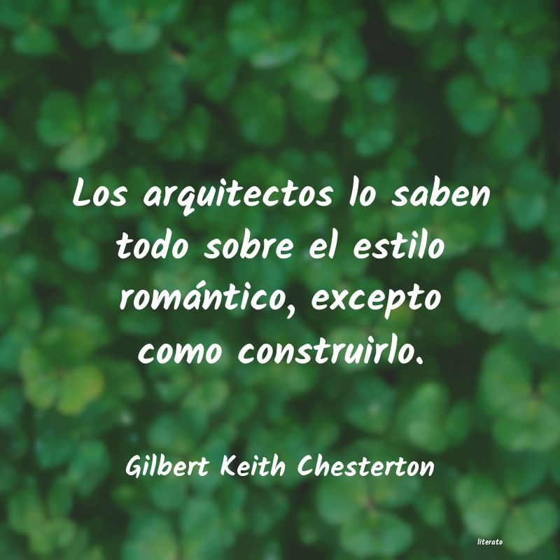 Frases de Gilbert Keith Chesterton