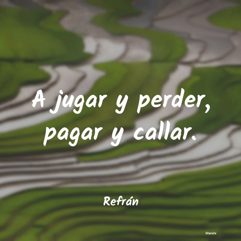 Frases de Refrán