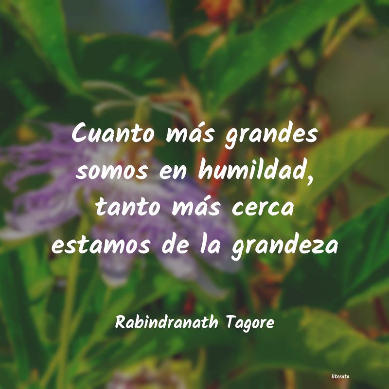 Frases de Rabindranath Tagore