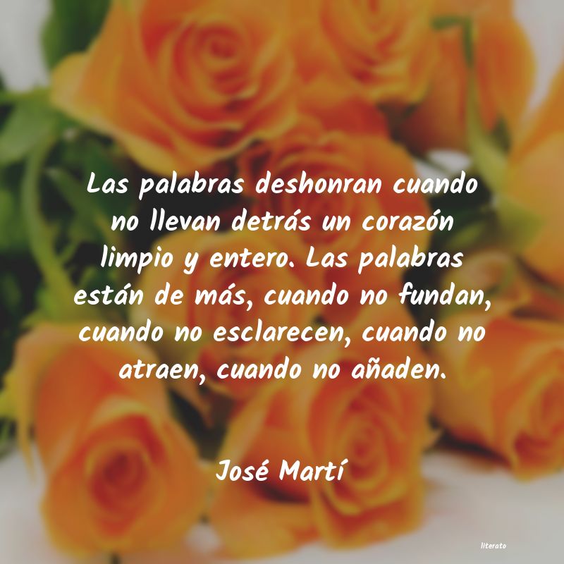 frases de JosÃ© MartÃ­