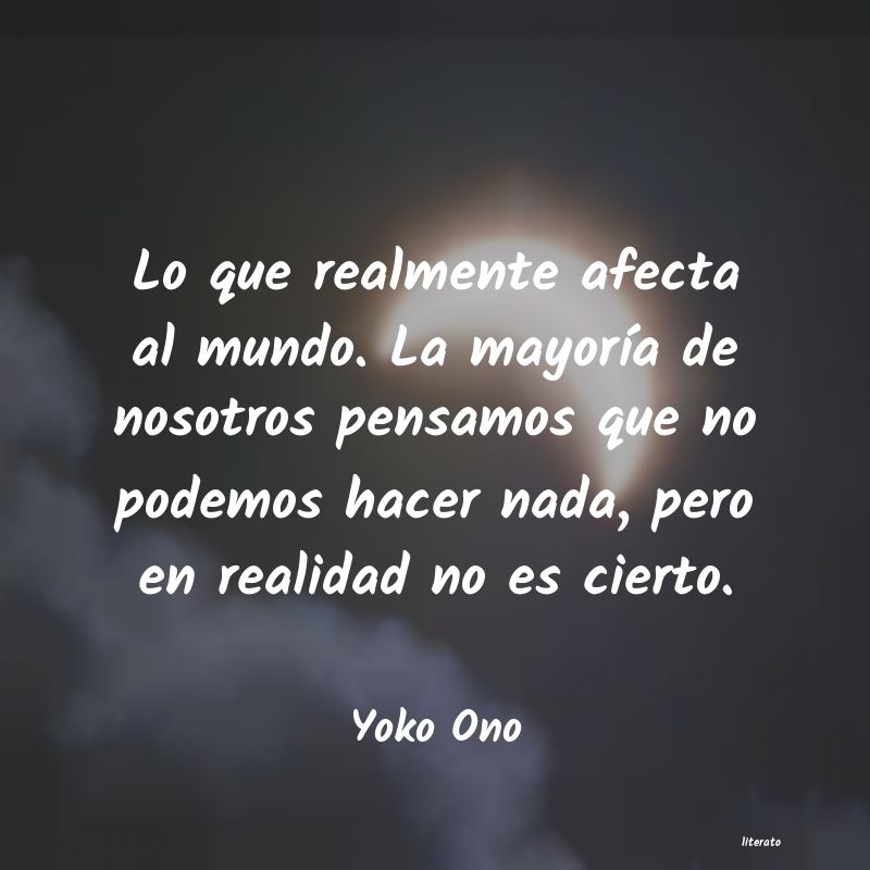 Frases de Yoko Ono