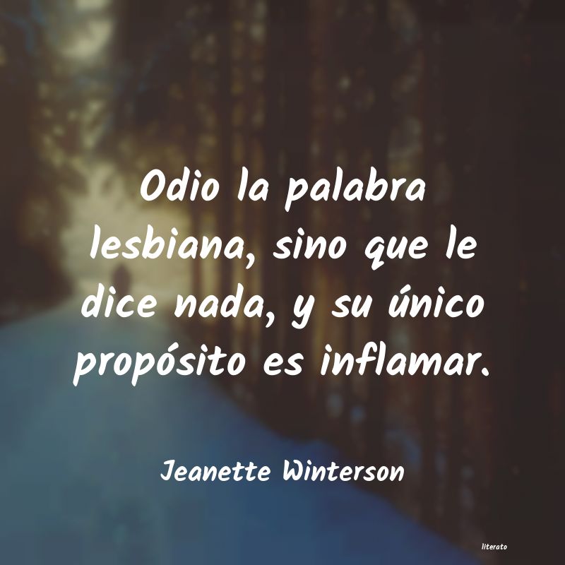 Frases de Jeanette Winterson