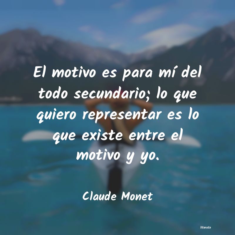 frases de Claude Monet