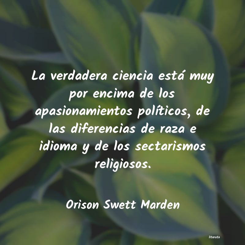 frases de Orison Swett Marden