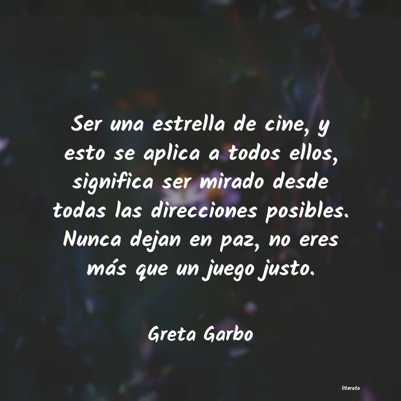 Frases de Greta Garbo