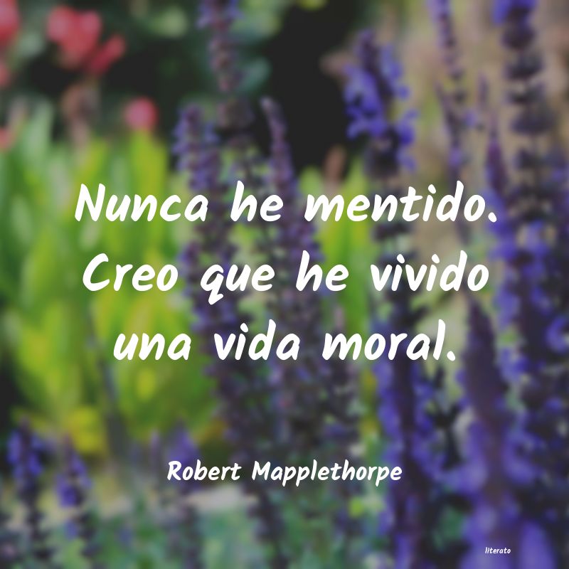 Frases de Robert Mapplethorpe