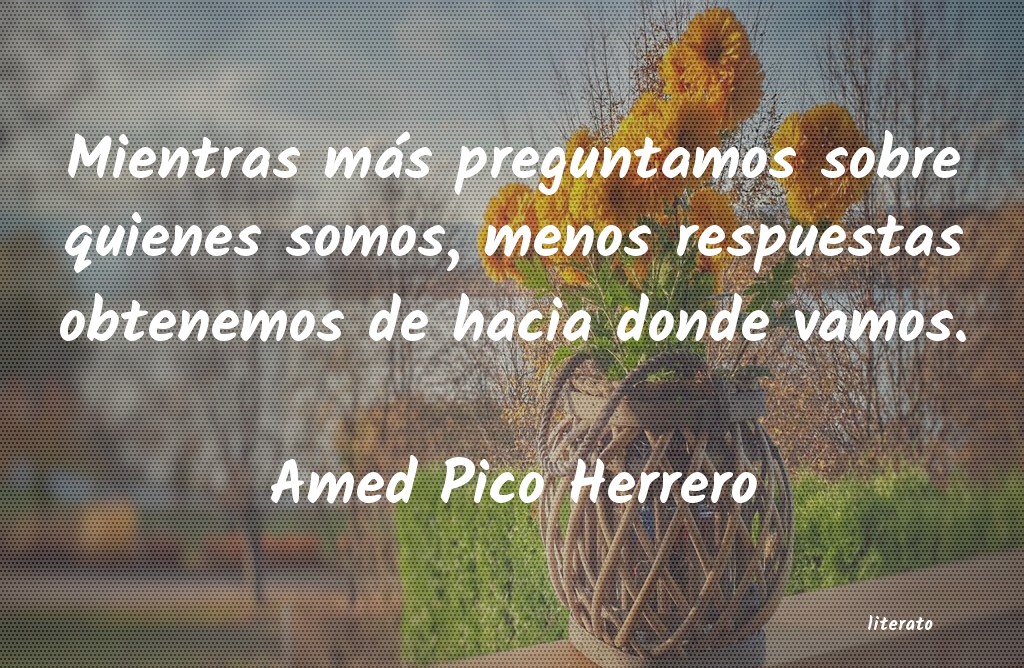 Frases de Amed Pico Herrero