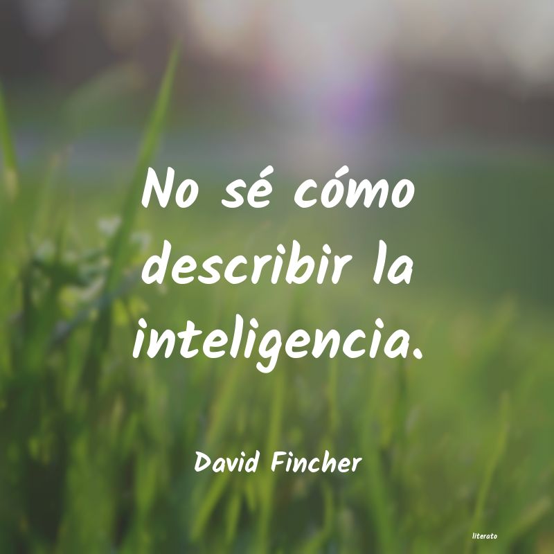 Frases de David Fincher