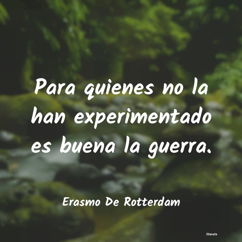 frases de Erasmo De Rotterdam