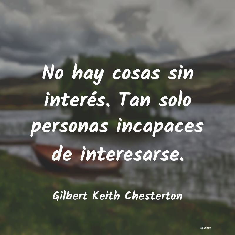 Frases de Gilbert Keith Chesterton