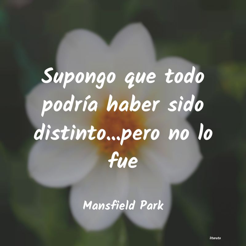 frases de Mansfield Park