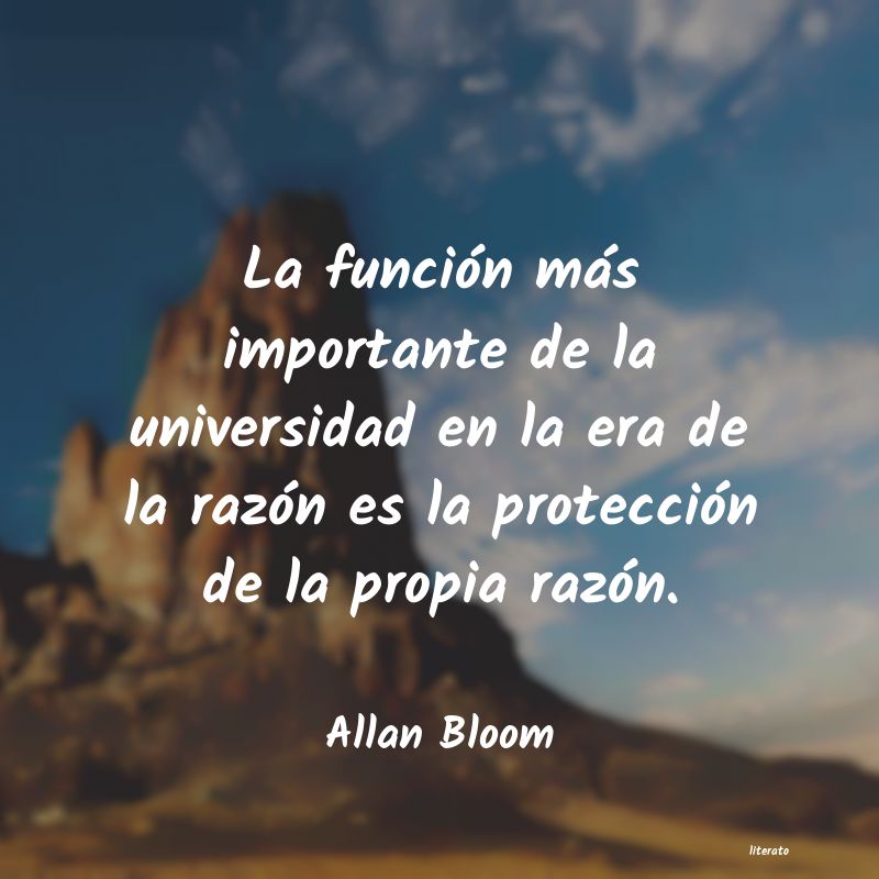 Frases de Allan Bloom