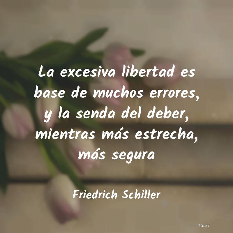 frases de Friedrich Schiller