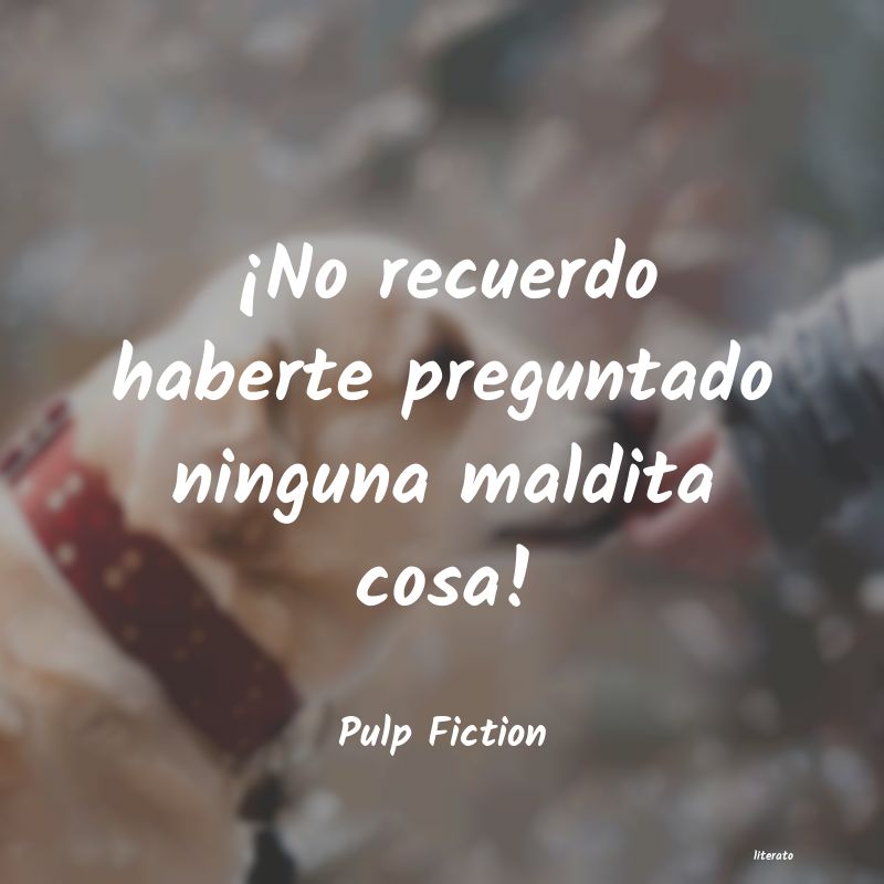 frases de Pulp Fiction