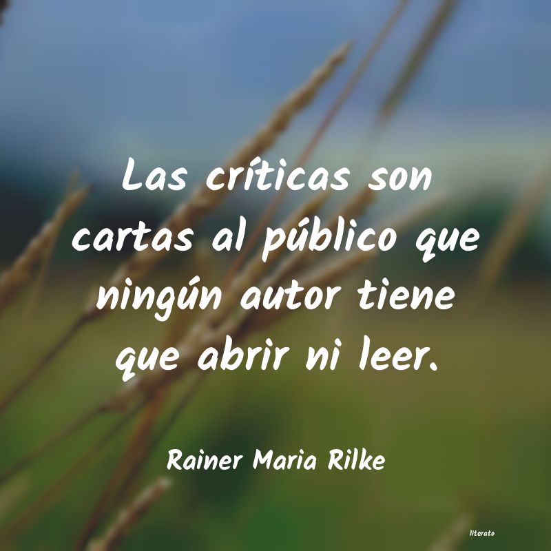 Frases de Rainer Maria Rilke