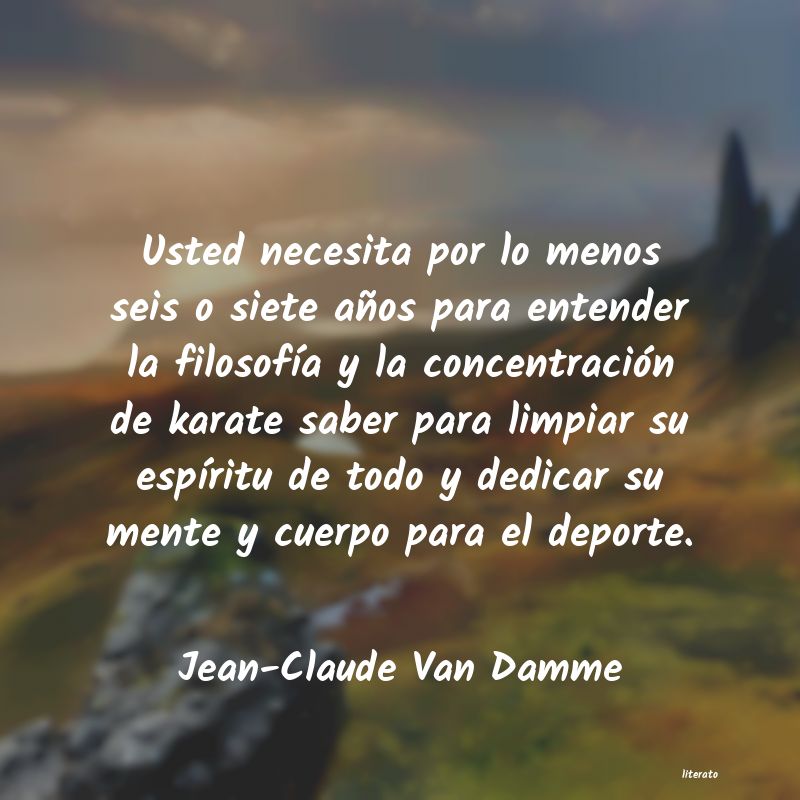 frases de Jean-Claude Van Damme