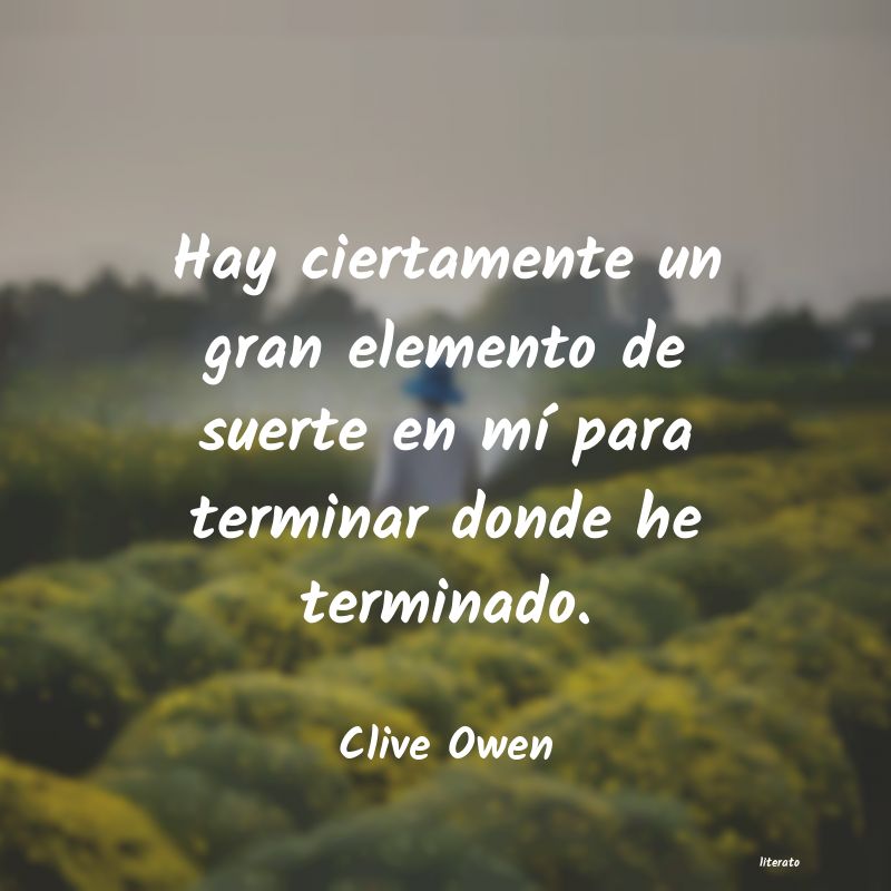frases de Clive Owen