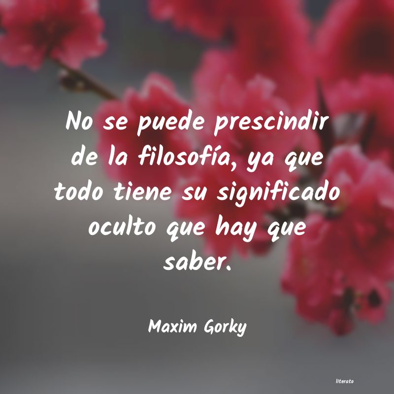 Frases de Maxim Gorky