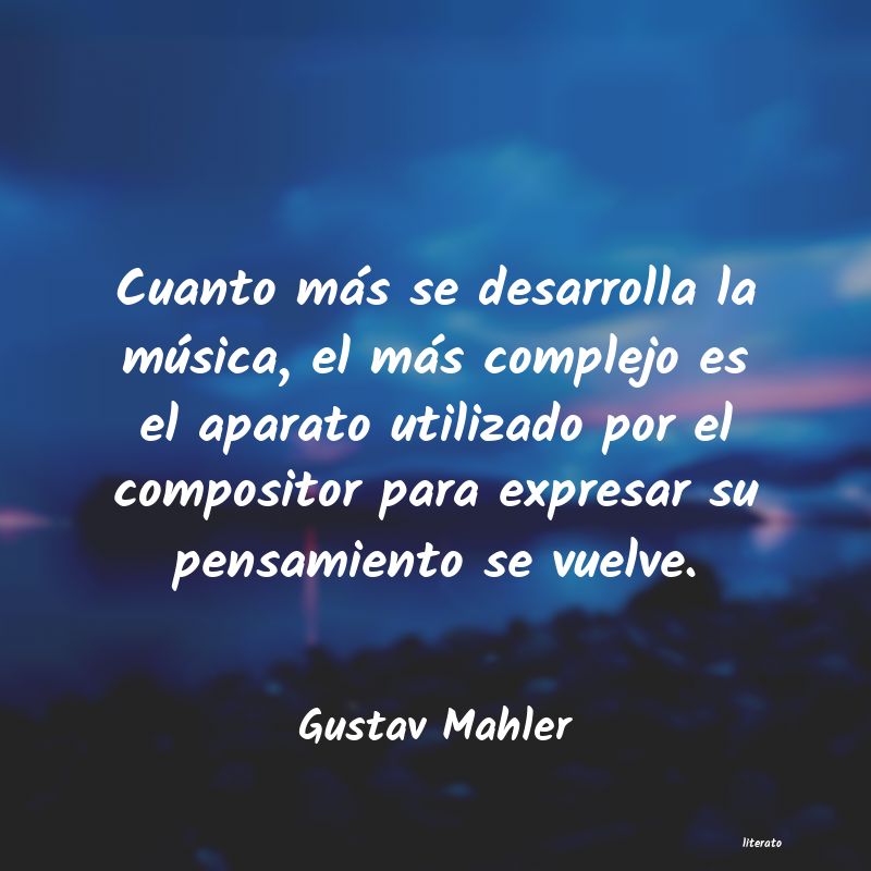 Frases de Gustav Mahler