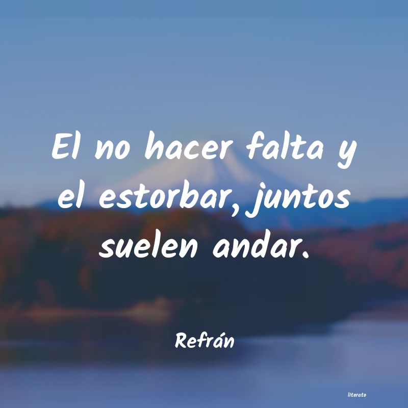 Frases de Refrán