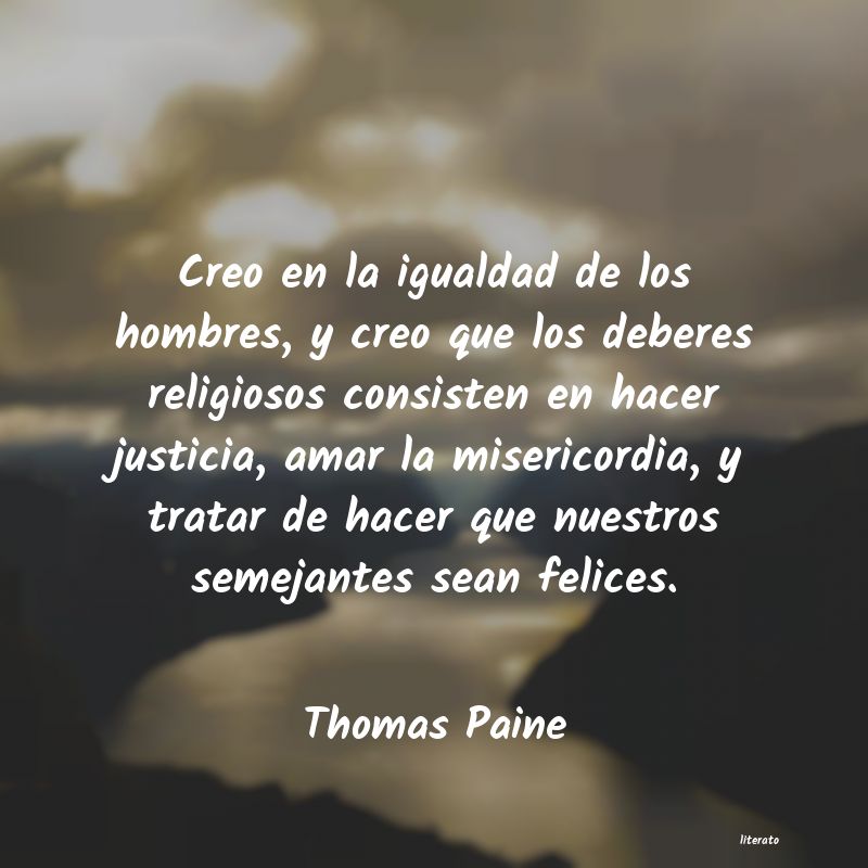 Frases de Thomas Paine