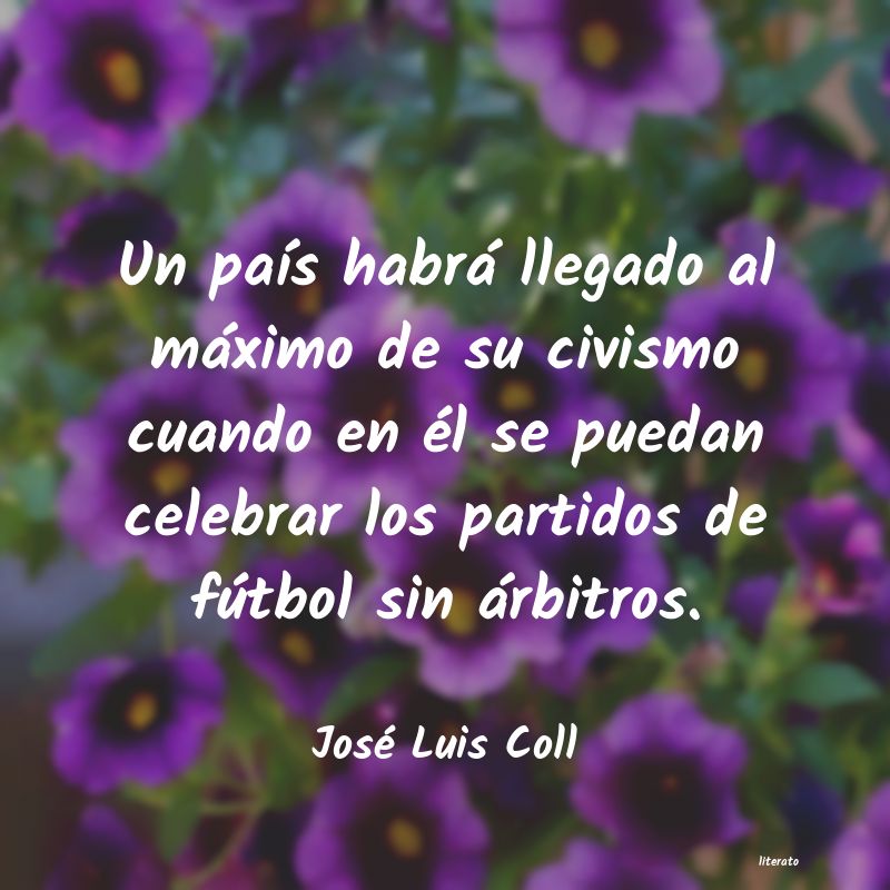 frases de José Luis Coll