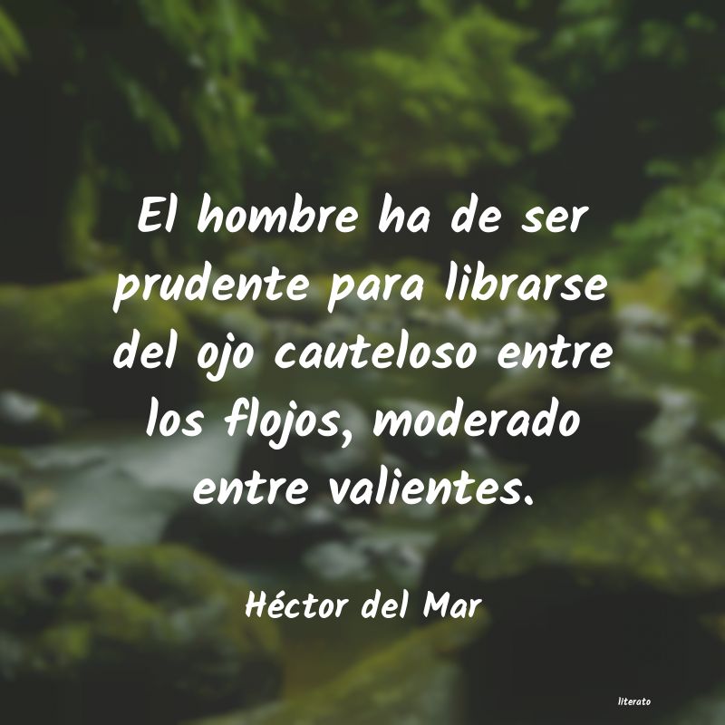 Frases de Héctor del Mar