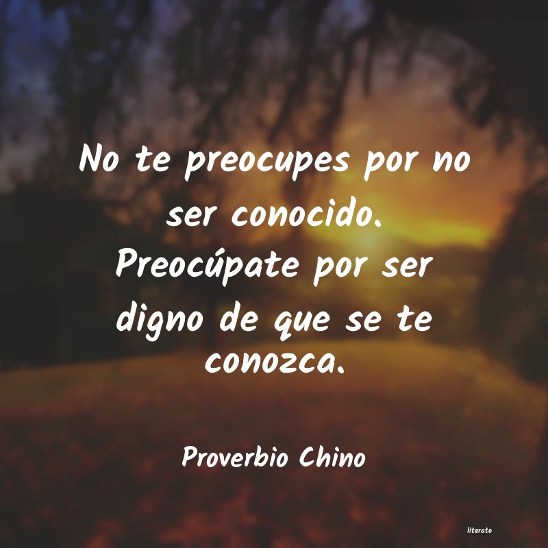 frases de Proverbio Chino