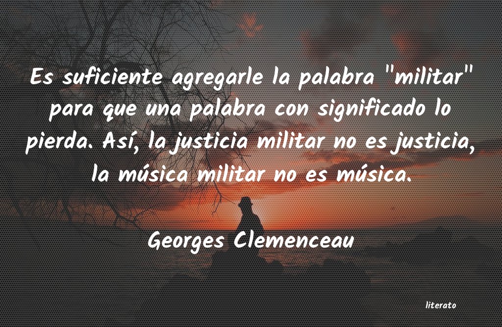 frases de Georges Clemenceau