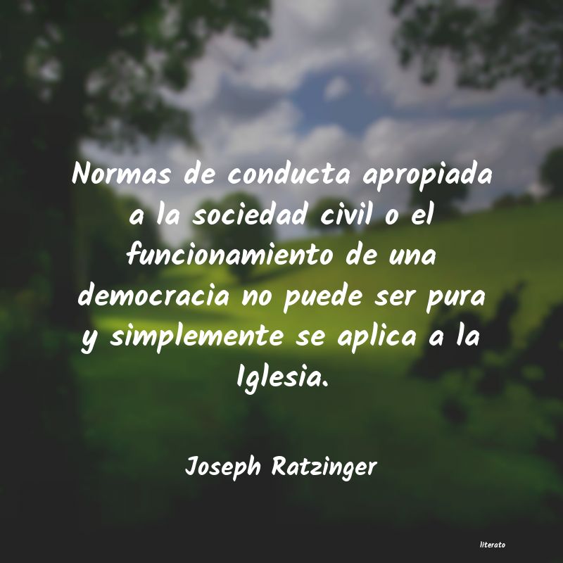 Frases de Joseph Ratzinger