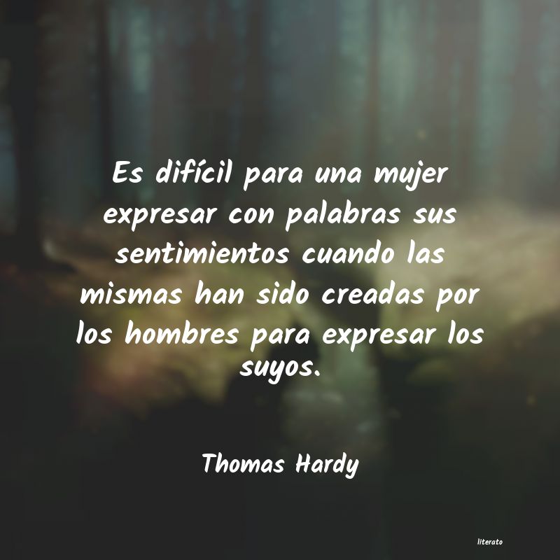 Frases de Thomas Hardy