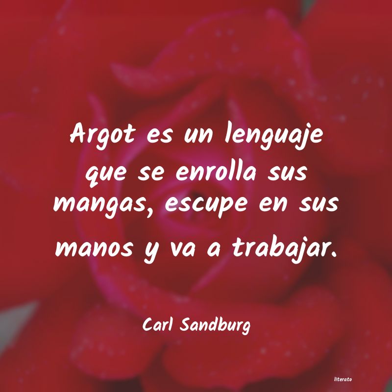 frases de Carl Sandburg