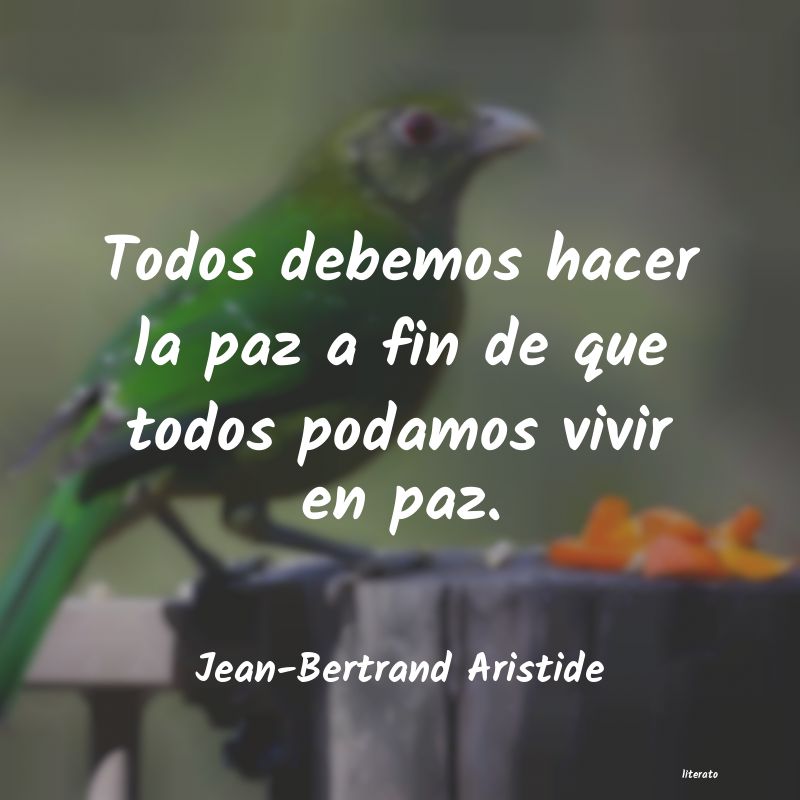 frases de Jean-Bertrand Aristide