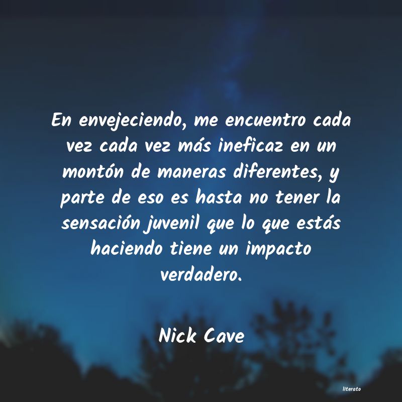 frases de Nick Cave